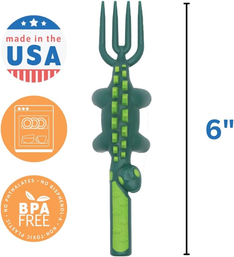 Constructive Eating - Toddler Utensils Made in USA - Silverware for Toddlers - Utensils for Kids - Utensil Set - Image 2